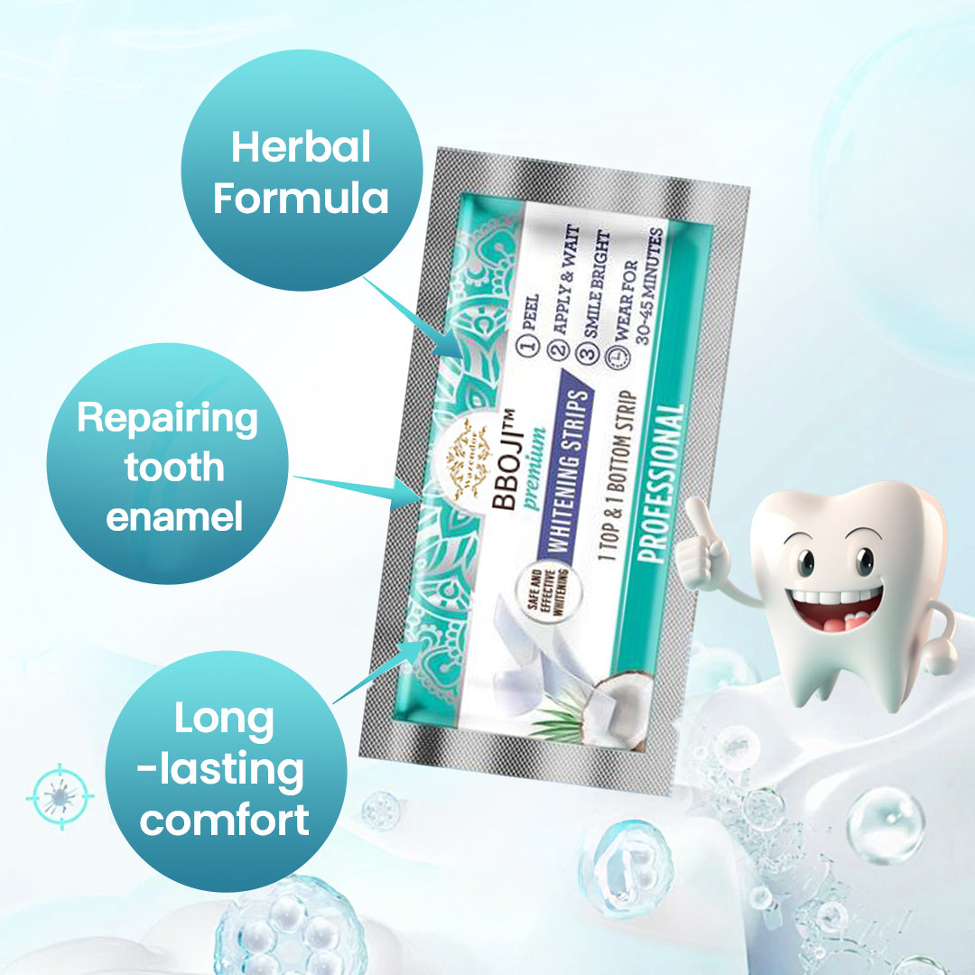 ✨BBOJI™ Teeth Whitening Strips — Reveal a Brighter Smile in Just 7 Days😀