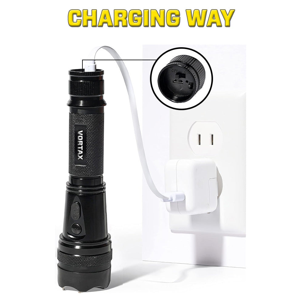 💥 2025 Upgraded 75% OFF ️🔦 VORTAX X95 2in1 Tactical Stun & Flashlight ⚡ Light Your Path,  Stop Any Threat
